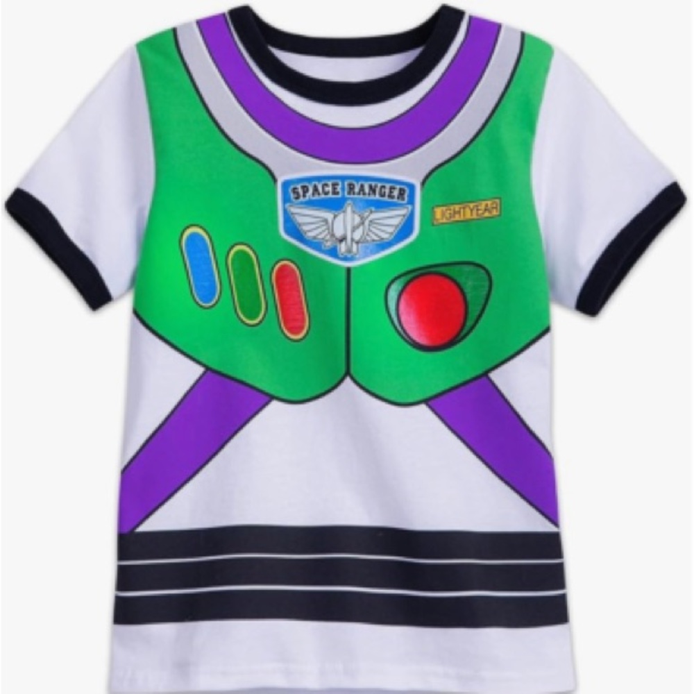 Disney Toy Story Buzz  Space Ranger Tee - Green, Purple, White